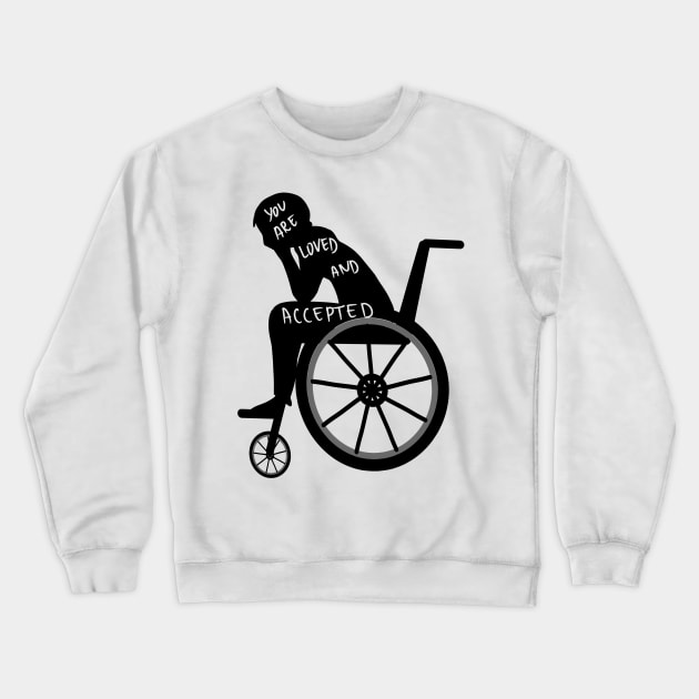 Disability girl Crewneck Sweatshirt by Antiope